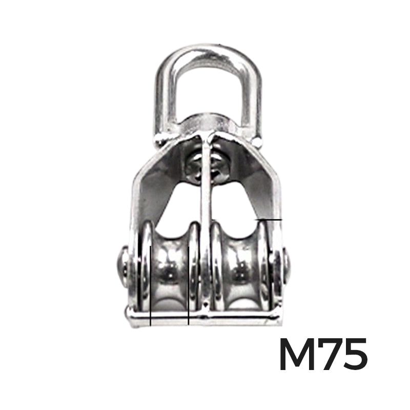 304 Stainless Steel Swivel Pulley Block Heavy Duty Wire Rope Lifting Wheel