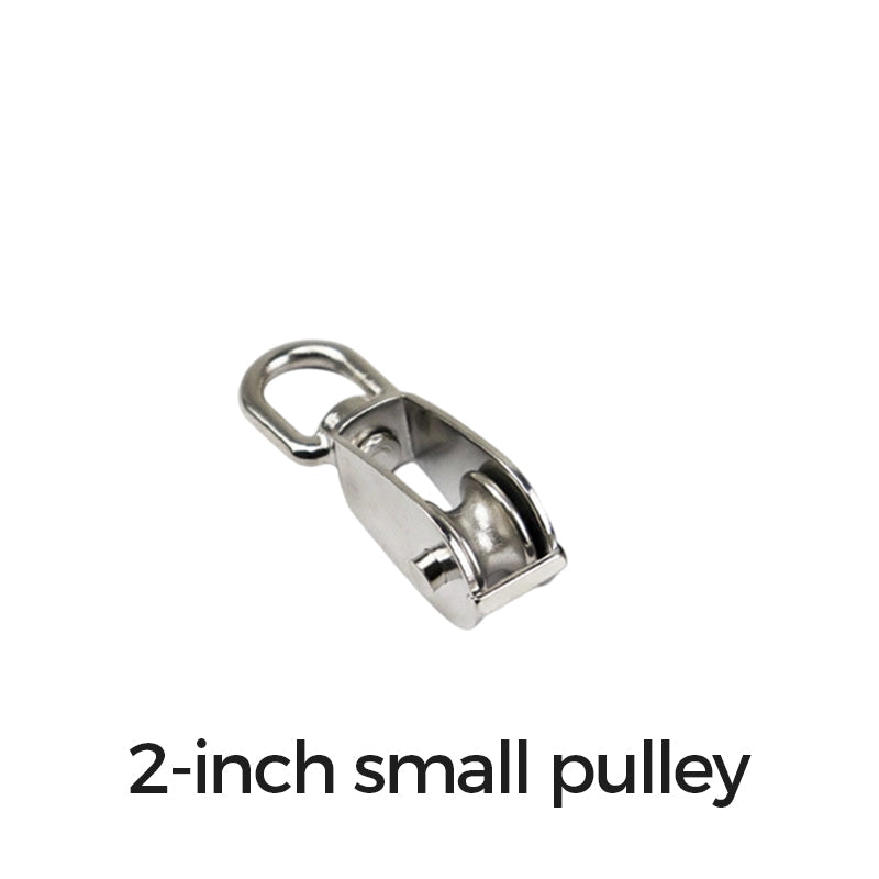 304 Stainless Steel Swivel Pulley Block Heavy Duty Wire Rope Lifting Wheel