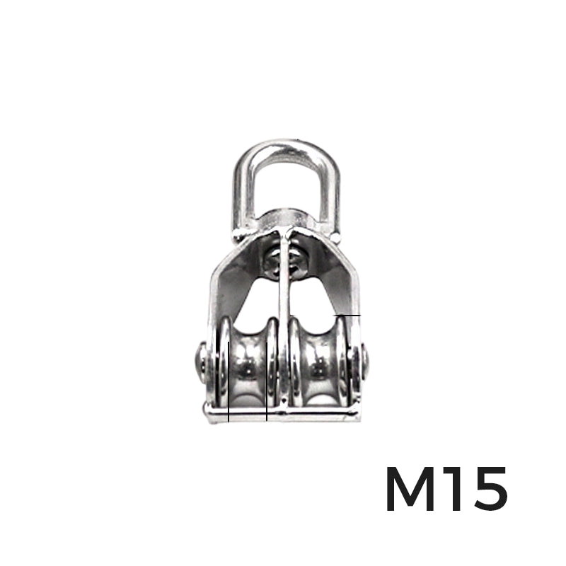 304 Stainless Steel Swivel Pulley Block Heavy Duty Wire Rope Lifting Wheel