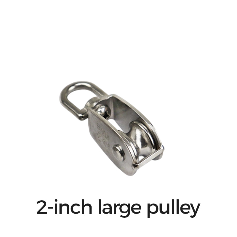 304 Stainless Steel Swivel Pulley Block Heavy Duty Wire Rope Lifting Wheel