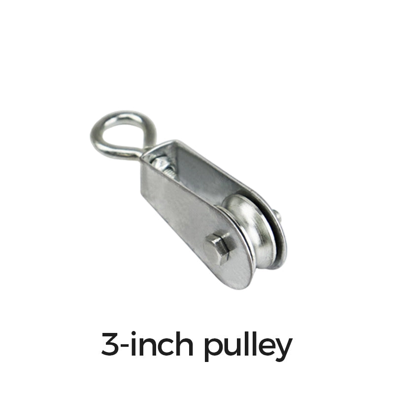 304 Stainless Steel Swivel Pulley Block Heavy Duty Wire Rope Lifting Wheel