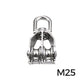304 Stainless Steel Swivel Pulley Block Heavy Duty Wire Rope Lifting Wheel