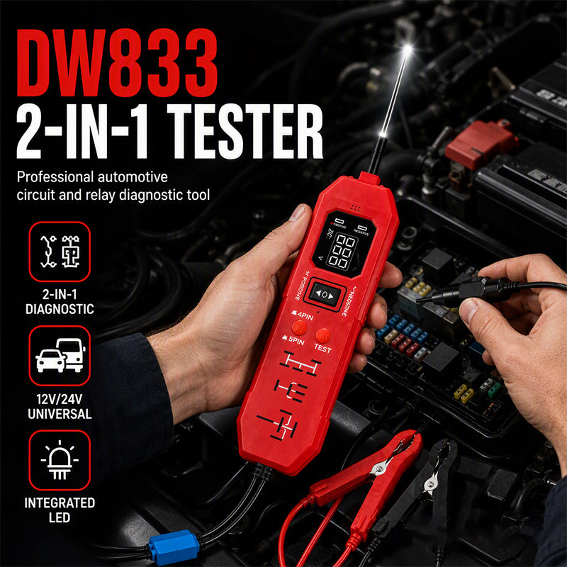 📟⚡2-in-1 Automotive Circuit & Relay Tester with Digital Display🚜
