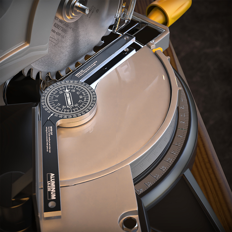 7-Inch Plastic or Aluminum Miter Saw Protractor