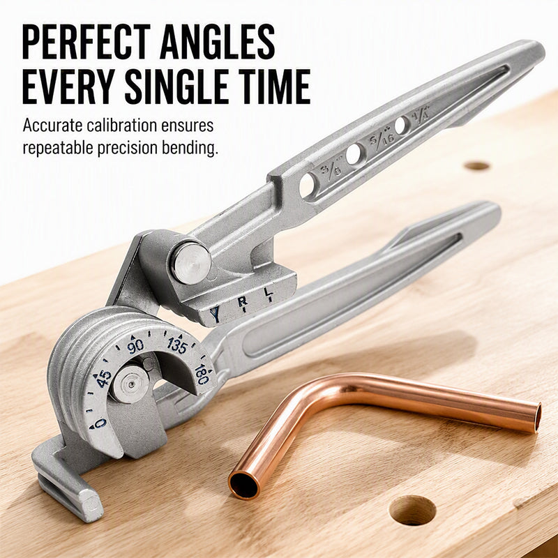 🔧 🛠️3-in-1 Manual Tube Bender for 1/4", 5/16" & 3/8" Tubing