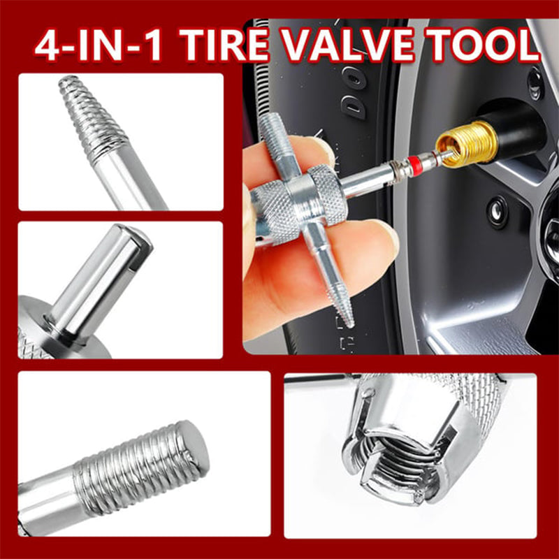 📢📢50% OFF !! ⏰Quick Change Car Tire Valve Tool Kit