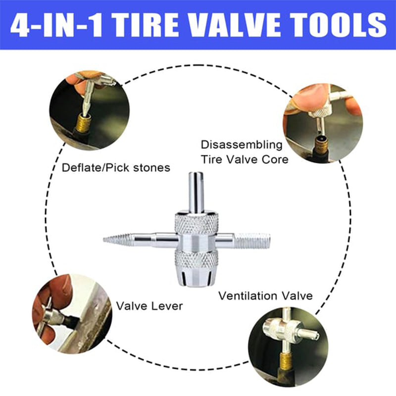 📢📢50% OFF !! ⏰Quick Change Car Tire Valve Tool Kit