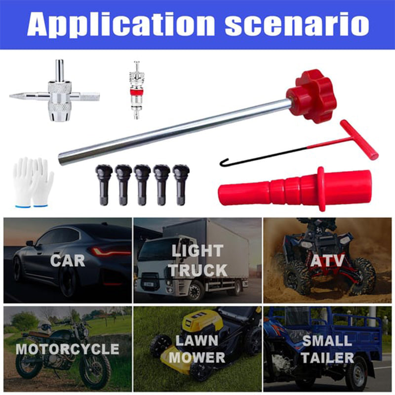 📢📢50% OFF !! ⏰Quick Change Car Tire Valve Tool Kit