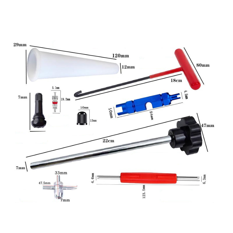 📢📢50% OFF !! ⏰Quick Change Car Tire Valve Tool Kit