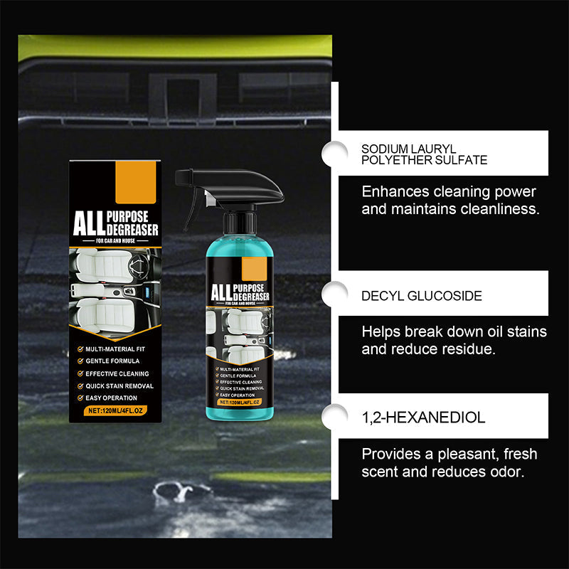 📢📢50% OFF !! ⏰120ml All-Purpose Degreaser Spray for Car & Home