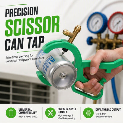 Scissor Type Refrigerant Can Tap Opener Valve