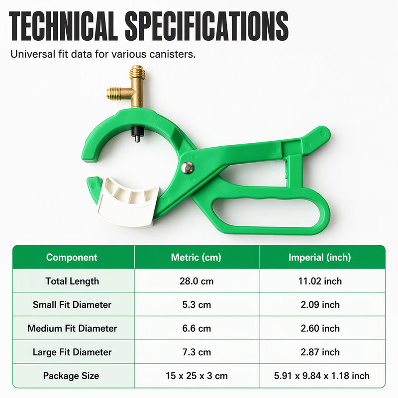 Scissor Type Refrigerant Can Tap Opener Valve