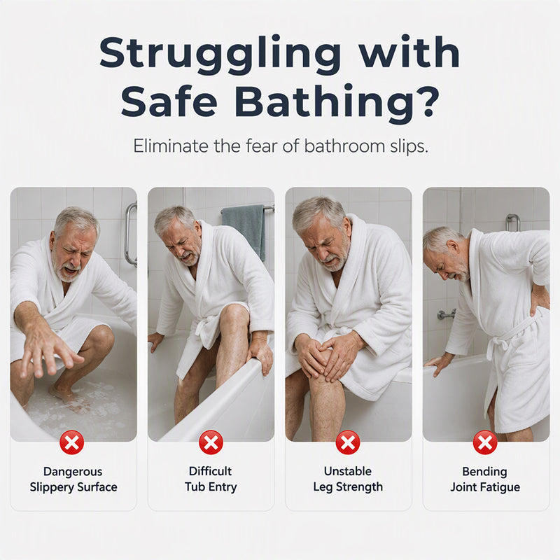 Adjustable Non-Slip Bathtub Seat Board