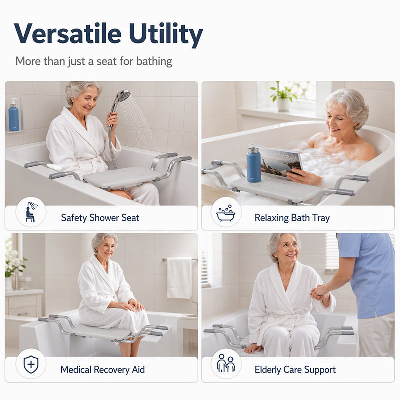 Adjustable Non-Slip Bathtub Seat Board