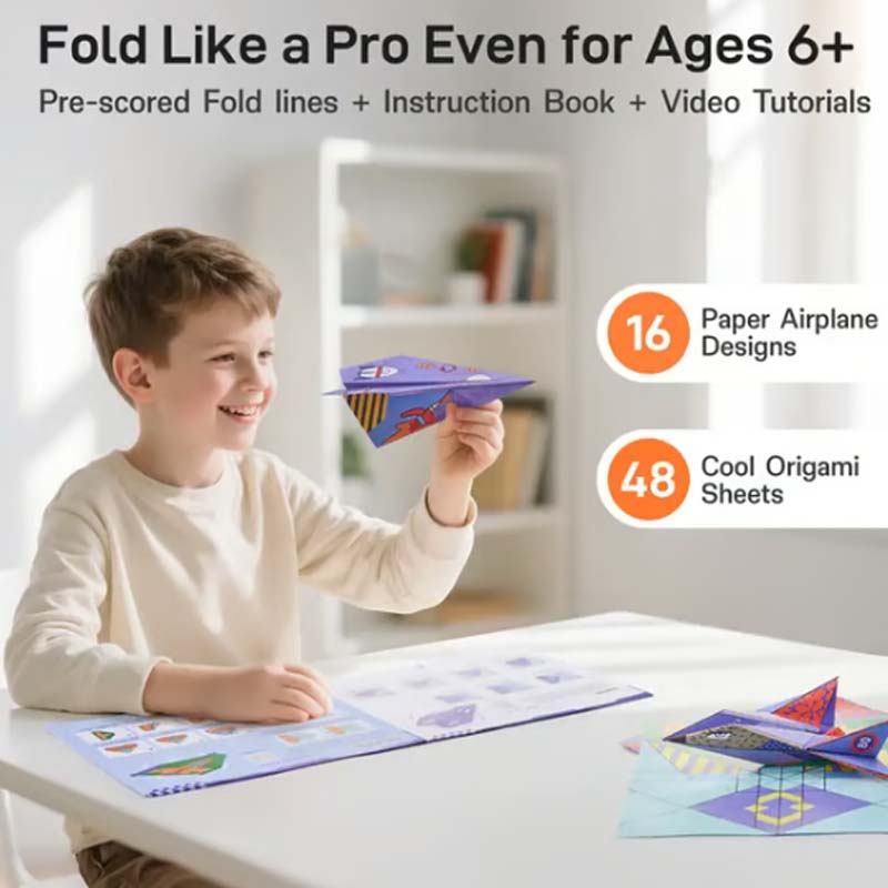 🔥Christmas HOT SALE💞50K+ SOLD!🛩️Creative DIY Paper Airplane Set For Kids