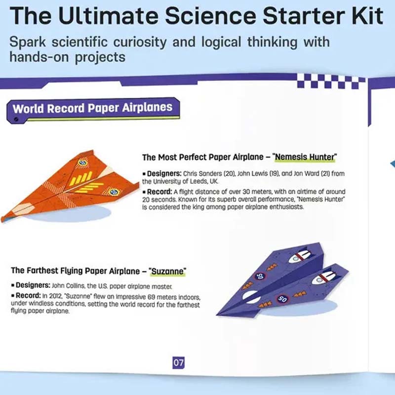 🔥Christmas HOT SALE💞50K+ SOLD!🛩️Creative DIY Paper Airplane Set For Kids