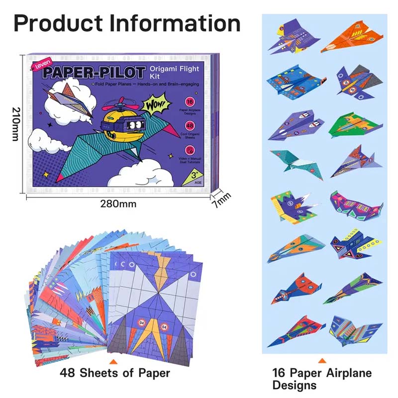 🔥Christmas HOT SALE💞50K+ SOLD!🛩️Creative DIY Paper Airplane Set For Kids