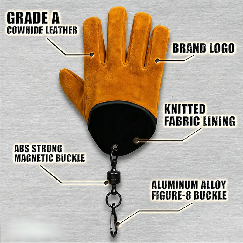 Outdoor Thickened Wear-Resistant Cowhide Work Gloves