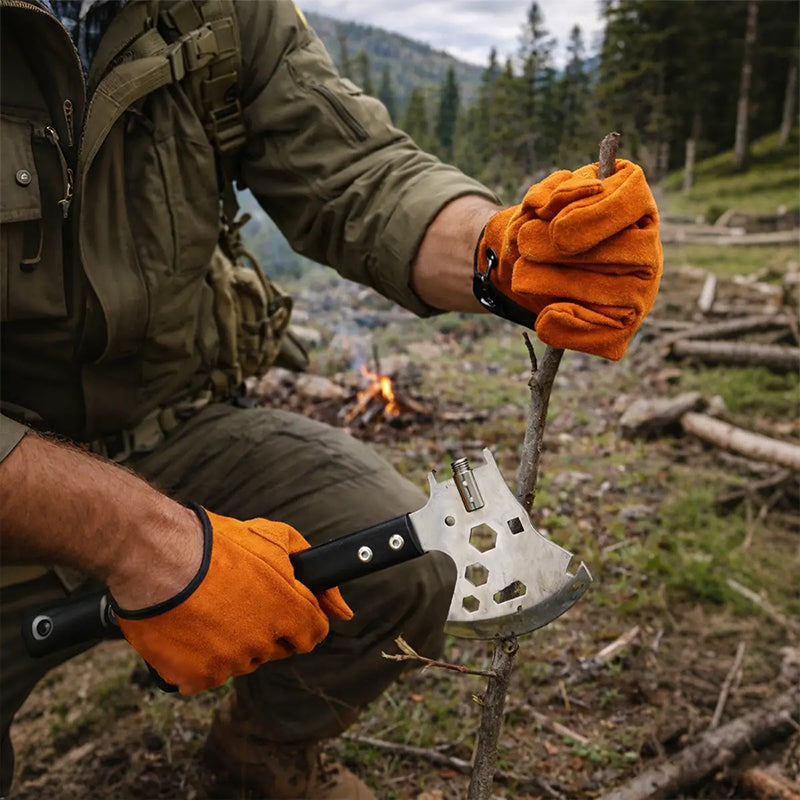 Outdoor Thickened Wear-Resistant Cowhide Work Gloves