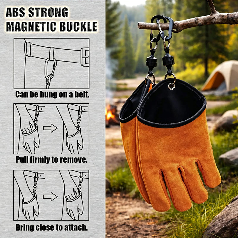 Outdoor Thickened Wear-Resistant Cowhide Work Gloves