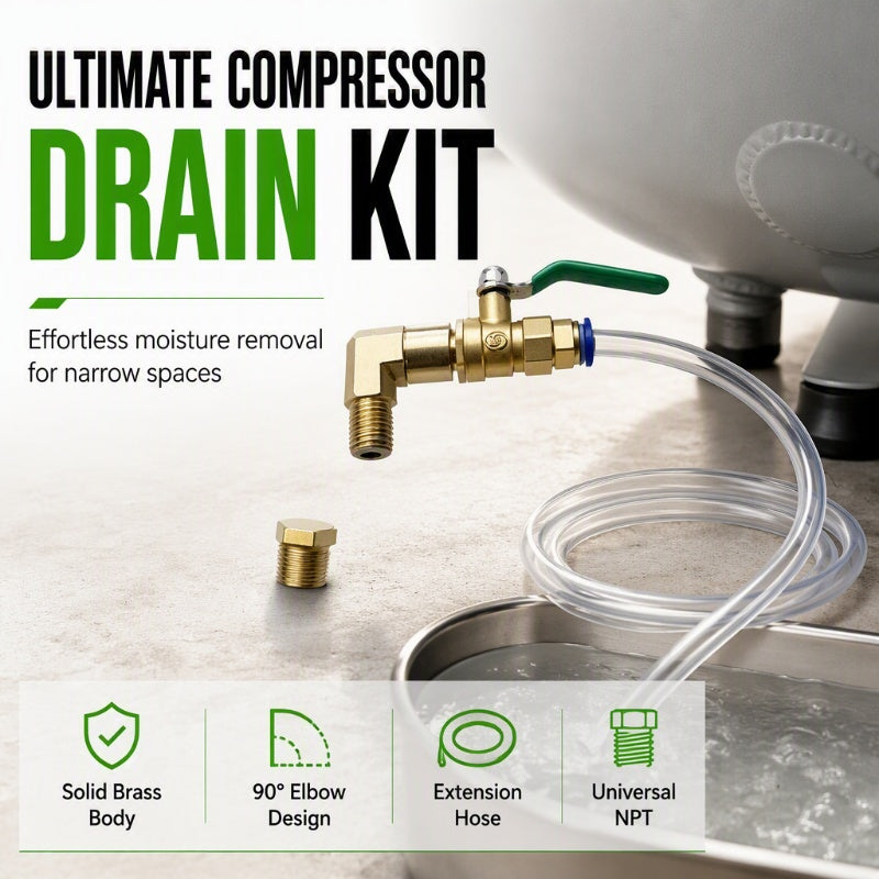 Universal Air Compressor Drain Valve Kit