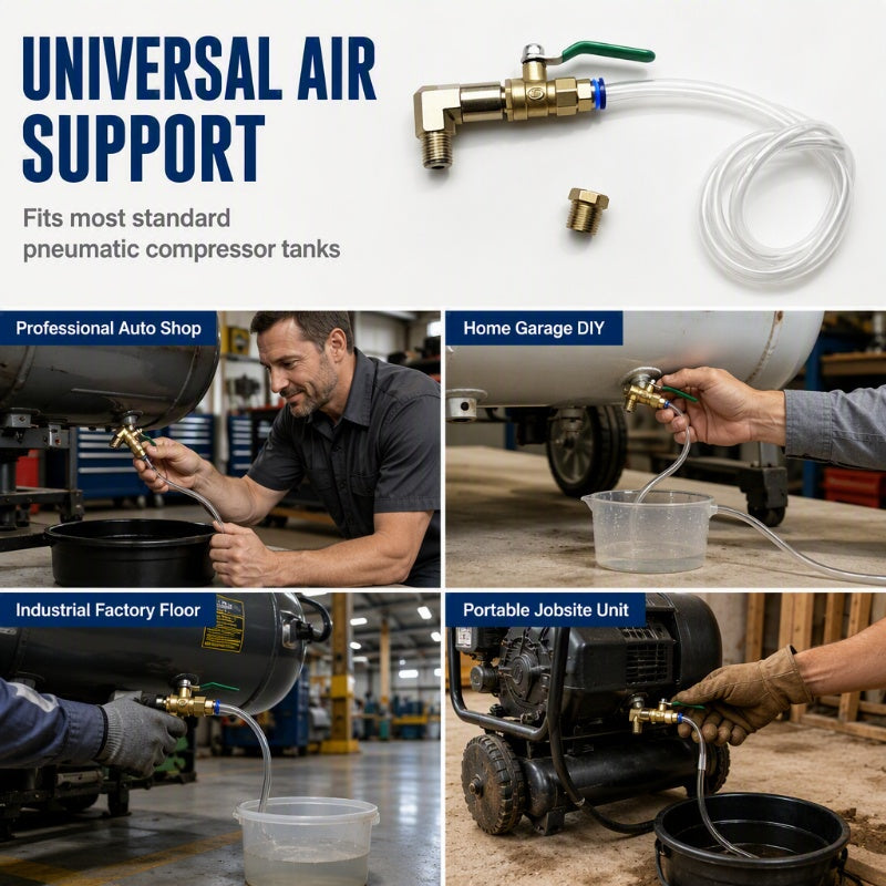 Universal Air Compressor Drain Valve Kit