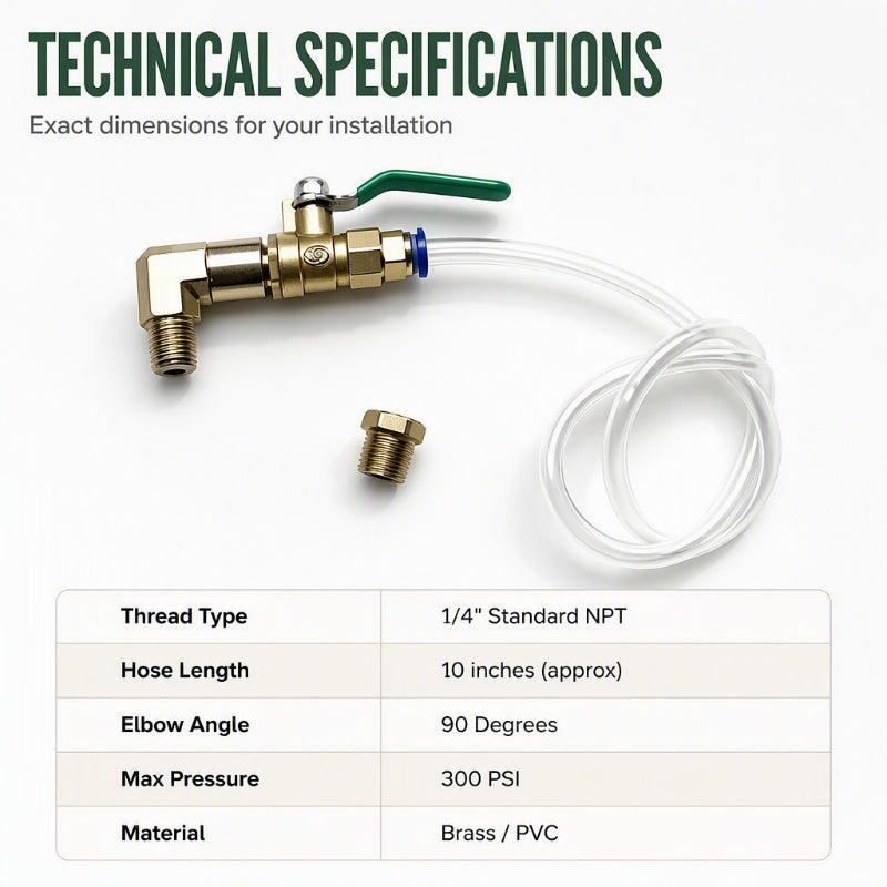 Universal Air Compressor Drain Valve Kit