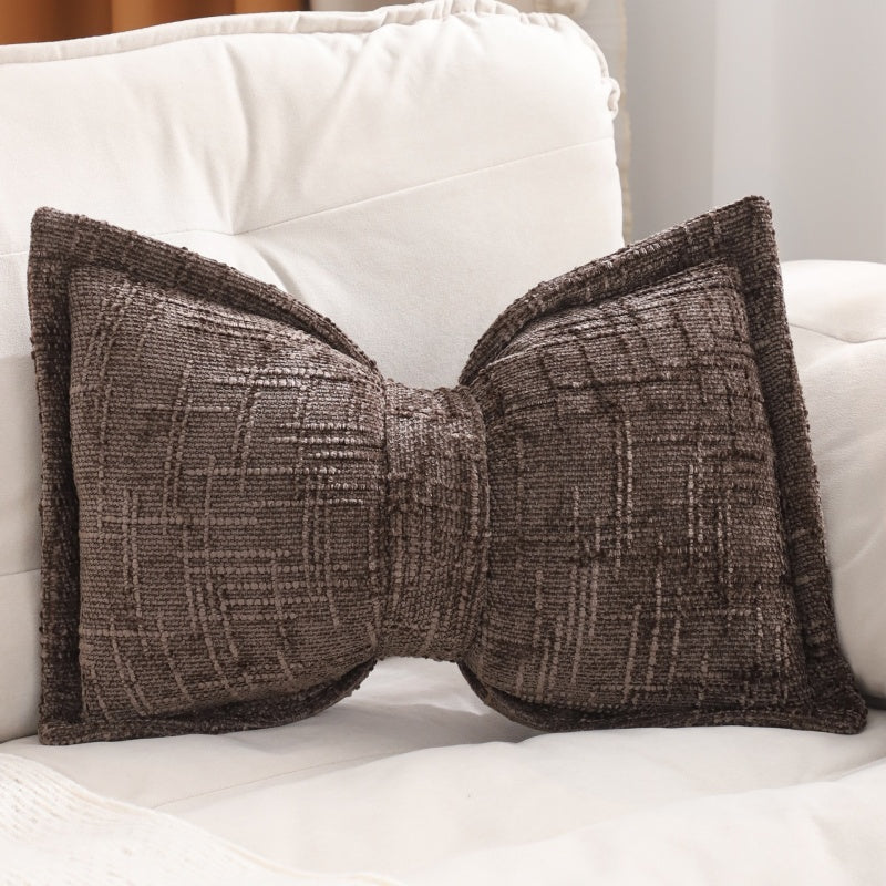 🛋️ Soft Chenille Bow-Shaped Throw Pillow – Ultra-soft, plush & decorative – Perfect for sofas, beds & cozy corners ✨