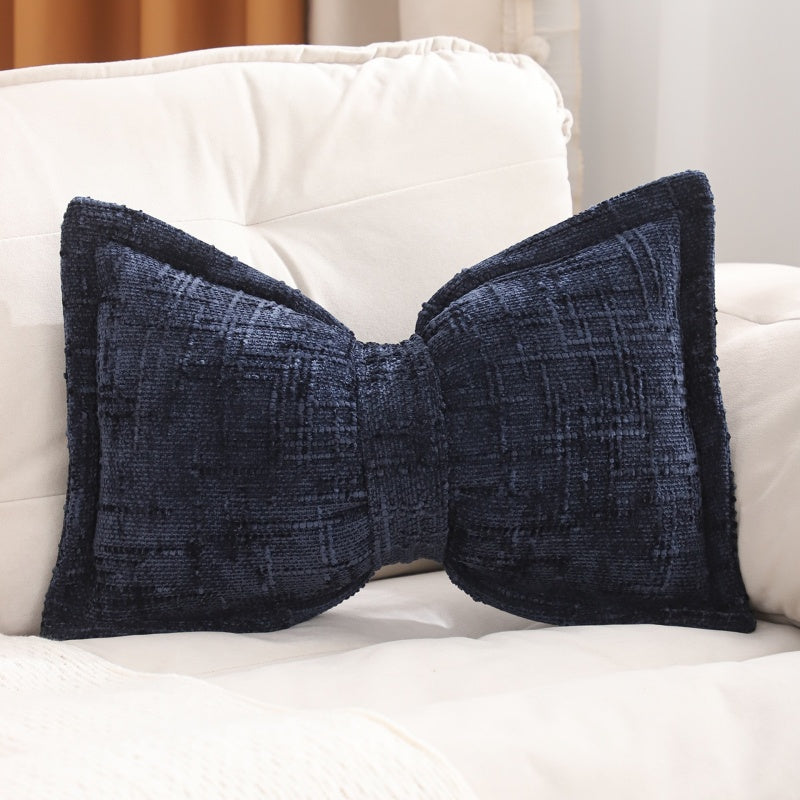 🛋️ Soft Chenille Bow-Shaped Throw Pillow – Ultra-soft, plush & decorative – Perfect for sofas, beds & cozy corners ✨