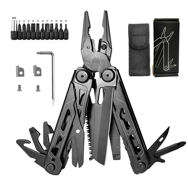 🛠️ 50% OFF NOW! 🔧 Folding Multi-Tool Pliers – 3Cr13 Stainless Steel, Full-Size Scissors & Nylon Pouch – For Camping, Repairs & Outdoors 🏕️