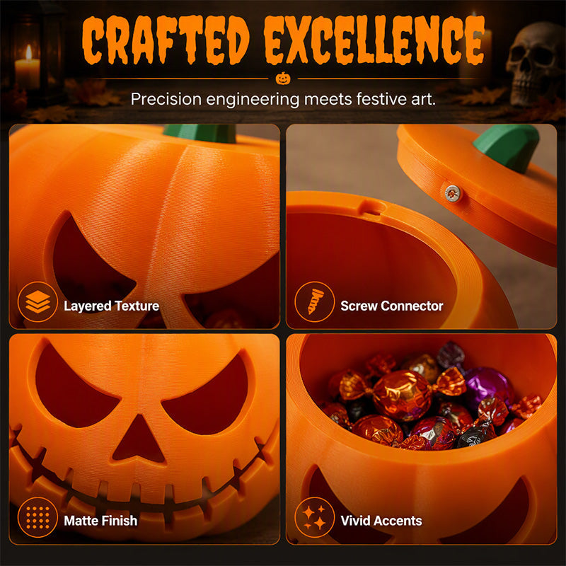 Halloween Red-Eyed Pumpkin Decor