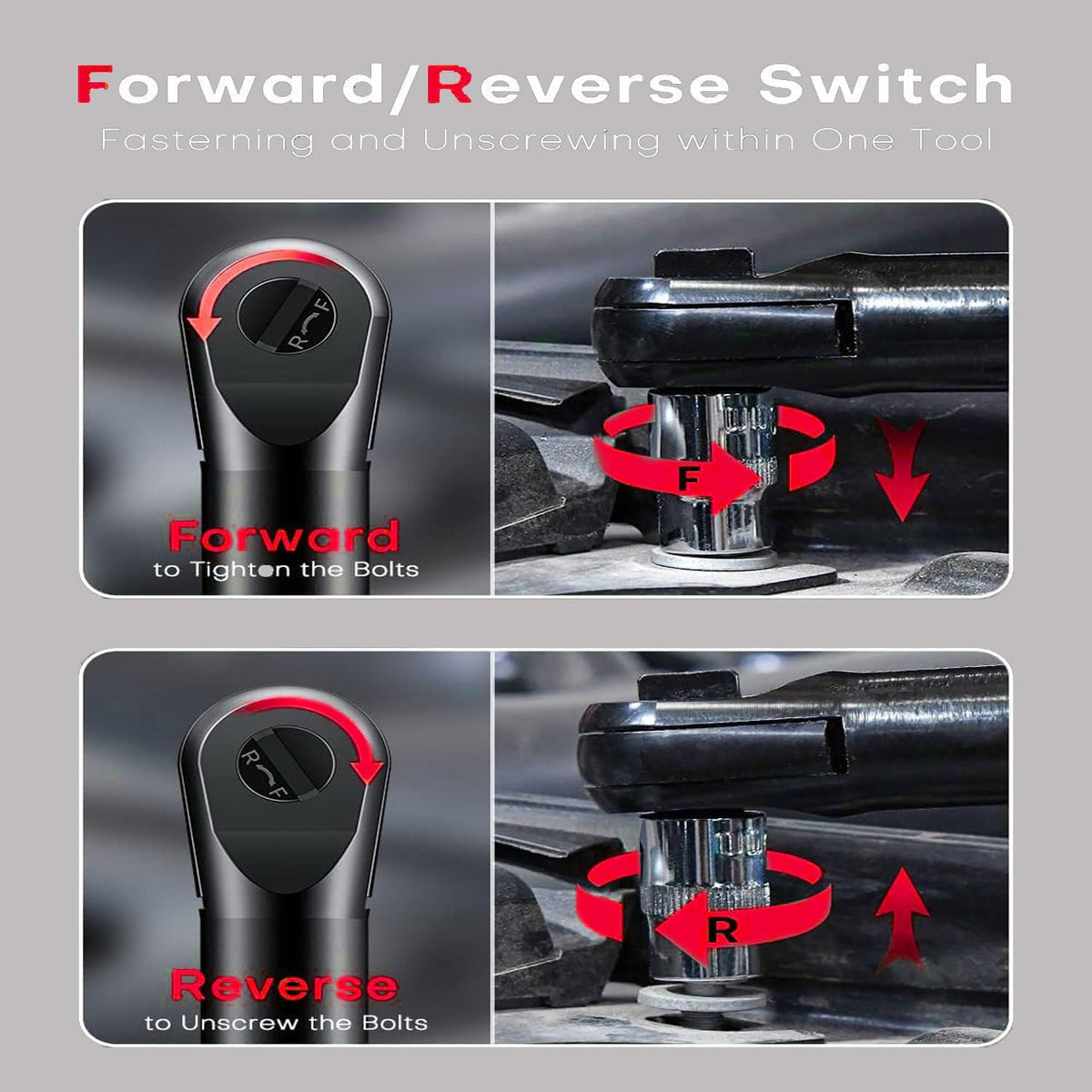 Cordless Electric Ratchet Wrench Set
