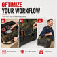 🧰🔧Heavy-Duty Waterproof Tool Bag with Hard Bottom