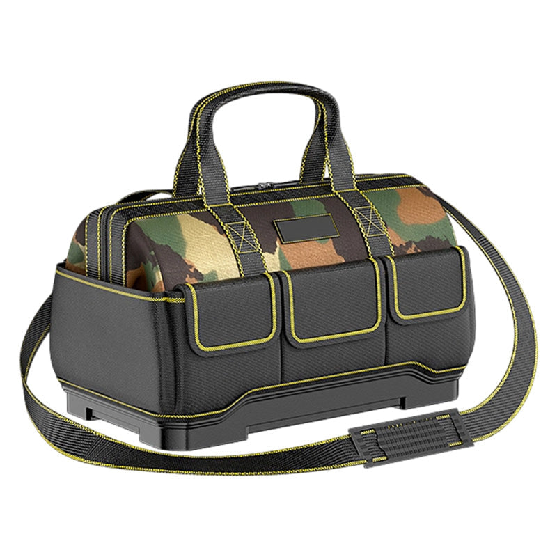 🧰🔧Heavy-Duty Waterproof Tool Bag with Hard Bottom