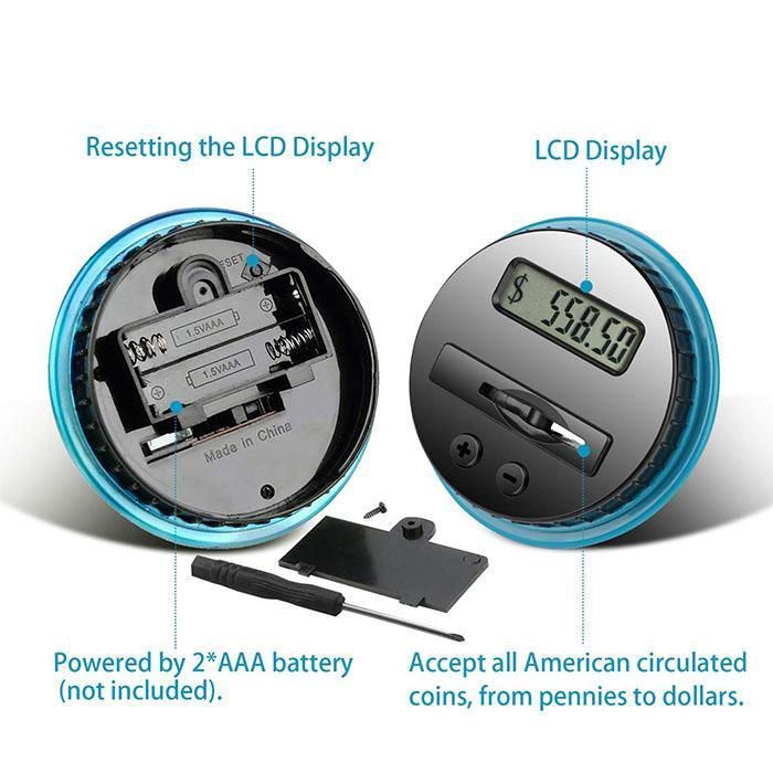 💰✨ LIMITED TIME 50% OFF! 🏦 Digital Money Box with Auto Coin Counting – Tracks Savings, Sets Targets & Makes Saving Fun for Kids & Adults. Over 9,584 Smart Savers! 🎉