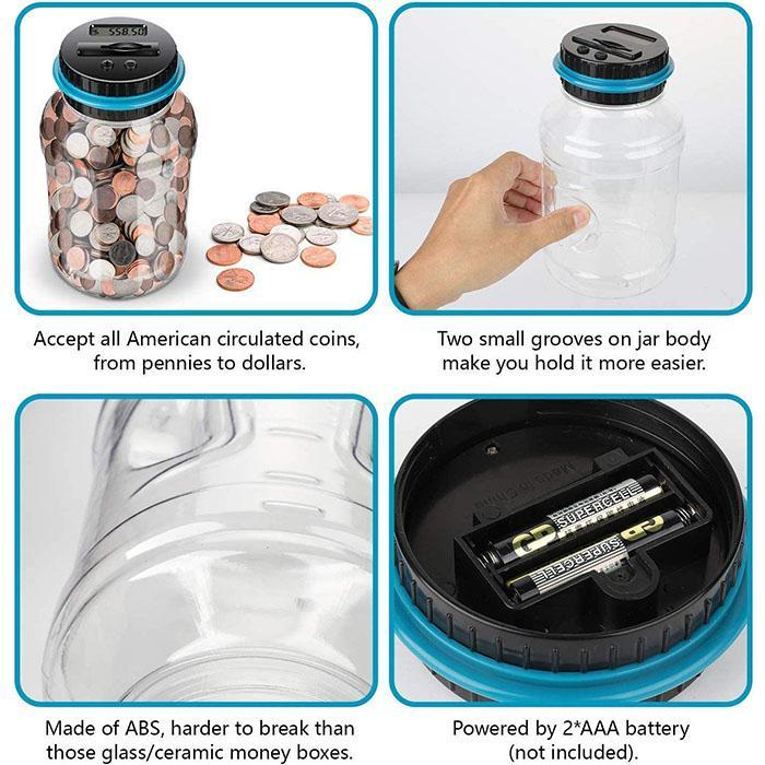 💰✨ LIMITED TIME 50% OFF! 🏦 Digital Money Box with Auto Coin Counting – Tracks Savings, Sets Targets & Makes Saving Fun for Kids & Adults. Over 9,584 Smart Savers! 🎉