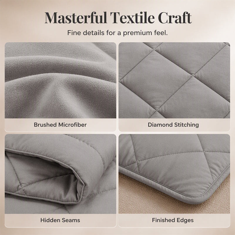 3-Piece Quilted Comforter Set with Shams