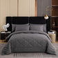 3-Piece Quilted Comforter Set with Shams