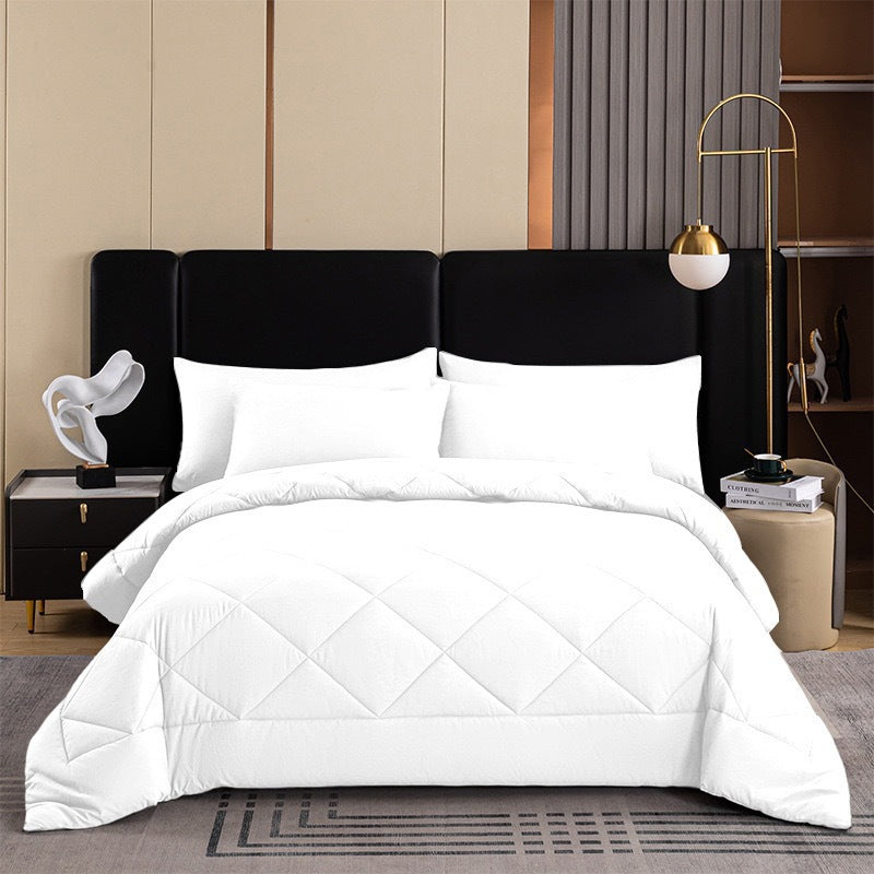 3-Piece Quilted Comforter Set with Shams