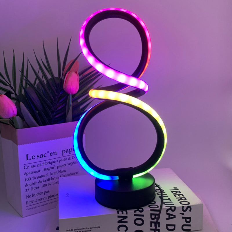 Modern Double Helix Table Lamp