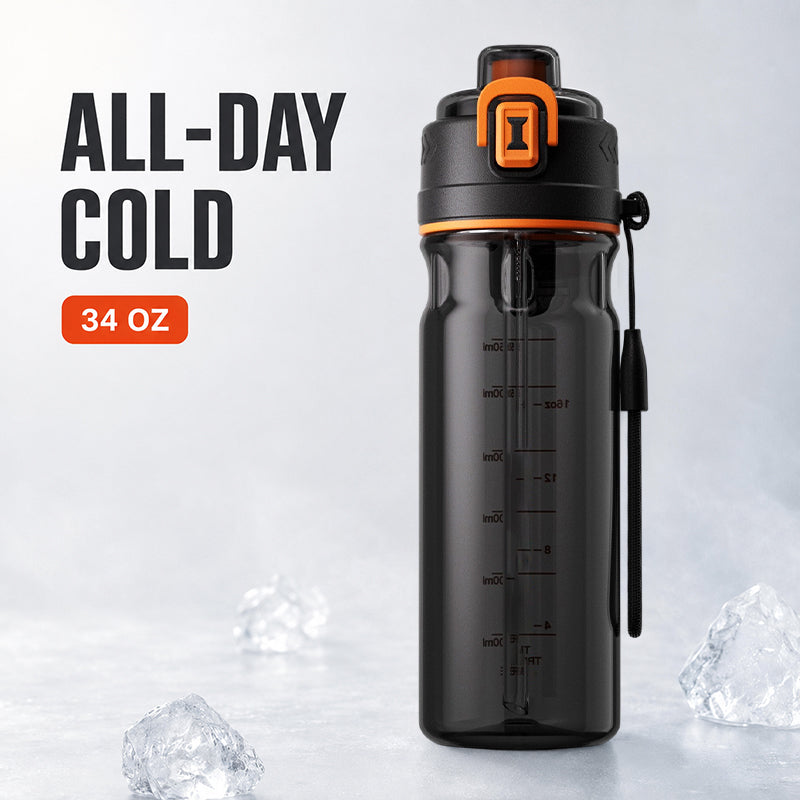 Outdoor Sports Water Bottle with Spray Mist