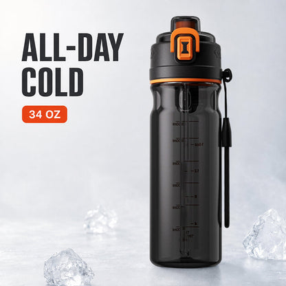 Outdoor Sports Water Bottle with Spray Mist