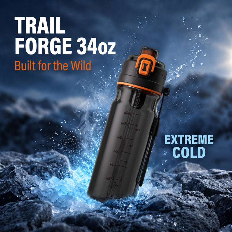 Outdoor Sports Water Bottle with Spray Mist