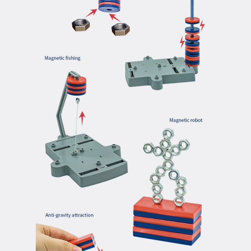 12-in-1 Magnet Science Experiment Kit Educational Toy for Kids