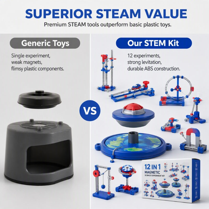 12-in-1 Magnet Science Experiment Kit Educational Toy for Kids
