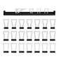 28-Piece Woodworking Dovetail Marker Set