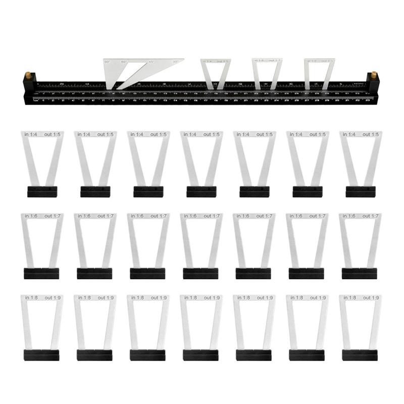 28-Piece Woodworking Dovetail Marker Set