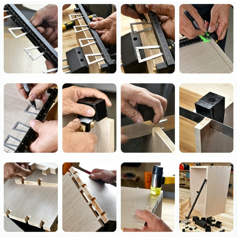28-Piece Woodworking Dovetail Marker Set