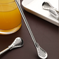 304 Stainless Steel 2-in-1 Straw Spoon