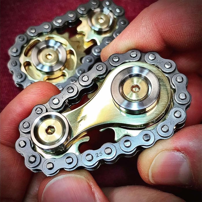 Bike Chain Fidget Spinner Toy